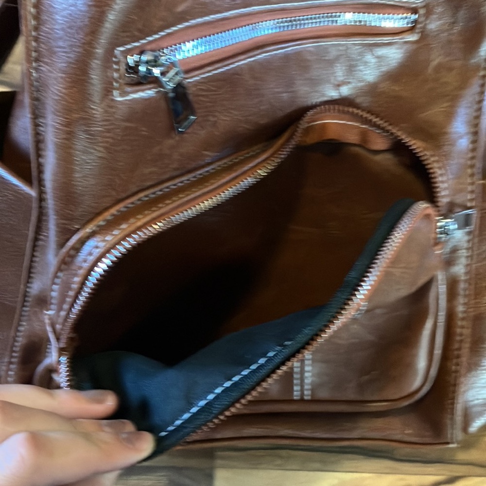 Brown Backpack Bag - Picture 4 of 6